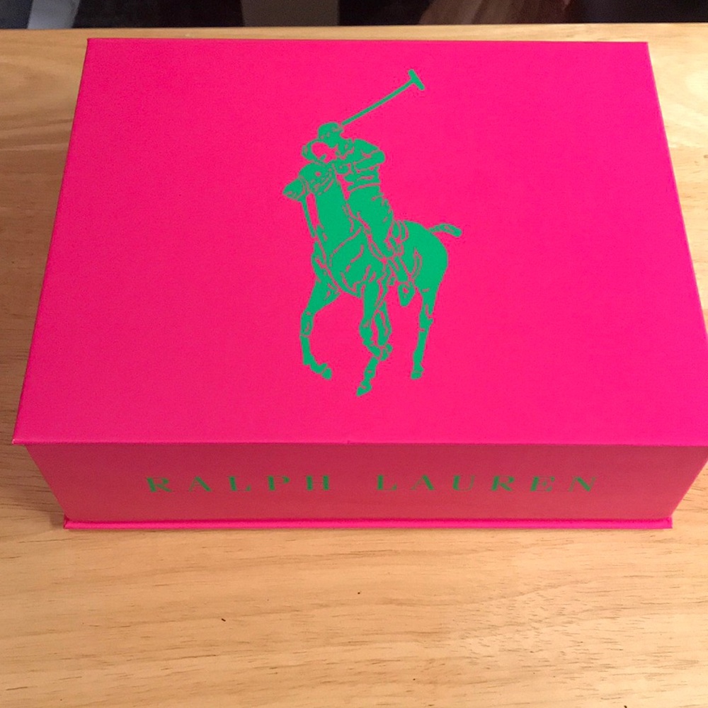 COPY - Pink Ralph Lauren Polo Gift/Storage Box - New
